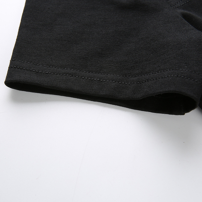 Sexy hollow Japanese buckle thin T-shirt top