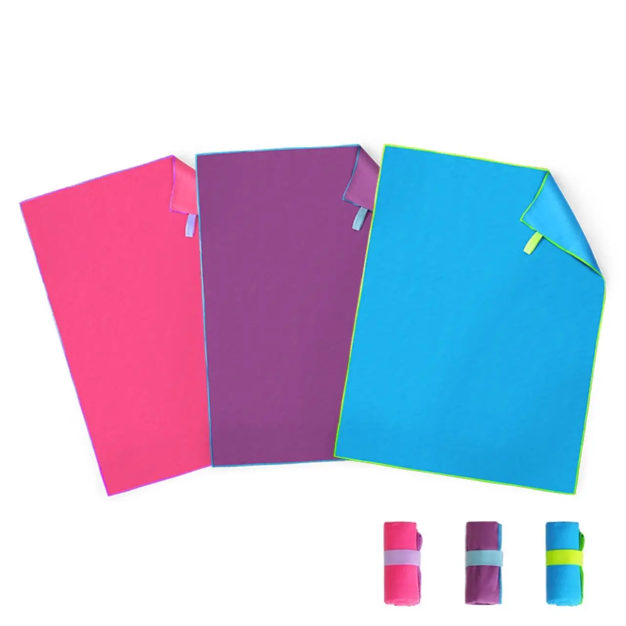 Microfiber double-sided fleece quick-drying portable swimming towel