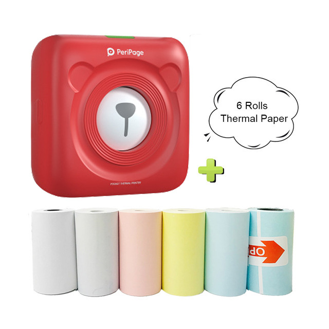 Mini Bliuetooth Wireless Thermal Printer Paper Sticker Label Printer 28