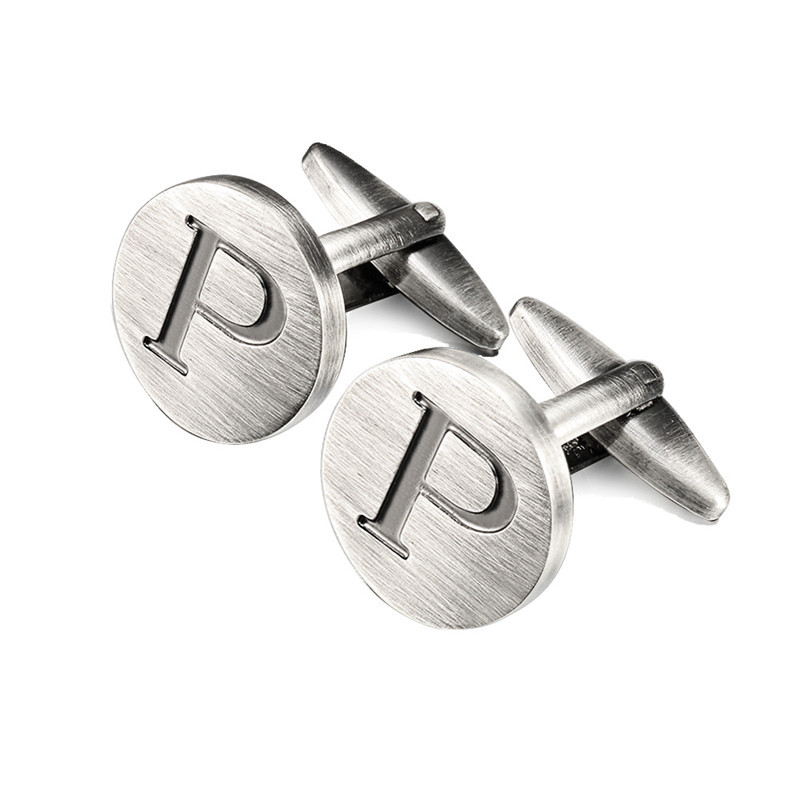 Letter French Shirt Cufflinks, picture 5 of 12