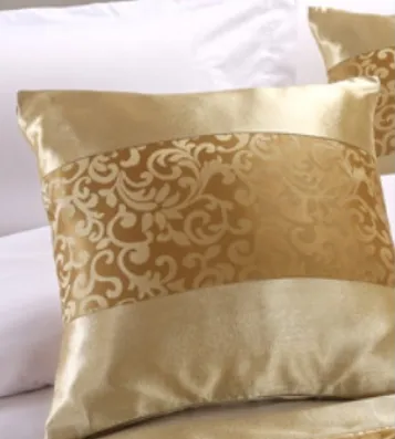 High grade and simple modern gold bed cover, bed end cushion and pillow case Gold - Shop at LoveMi