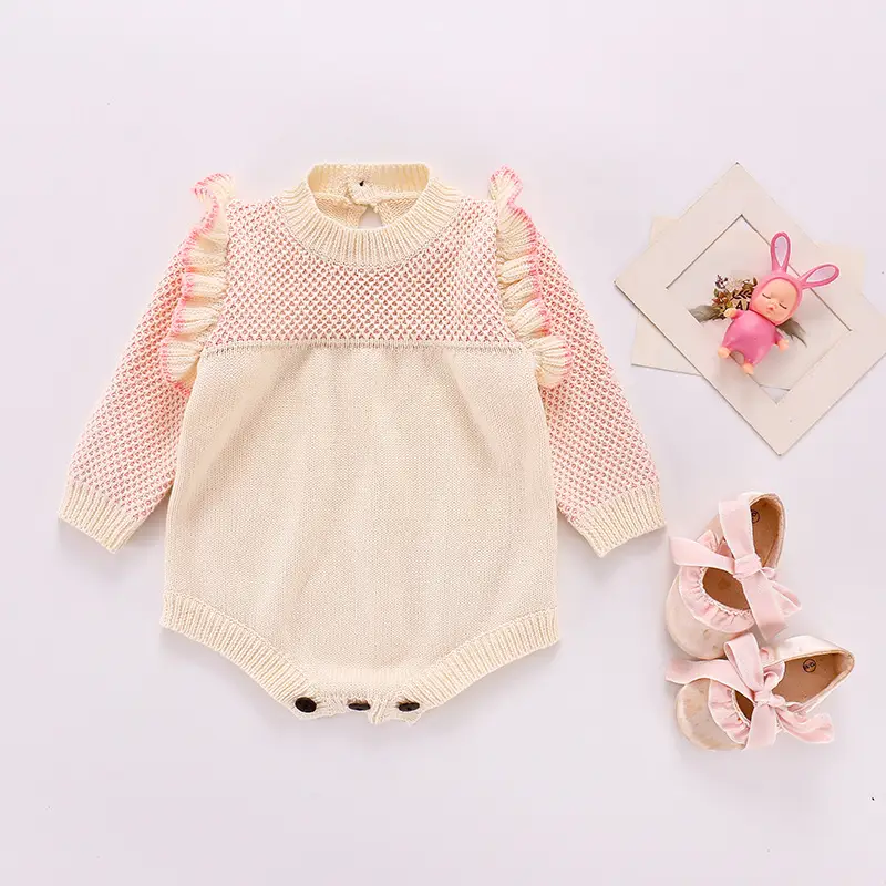 Flying sleeve jumpsuit triangle bag fart romper romper