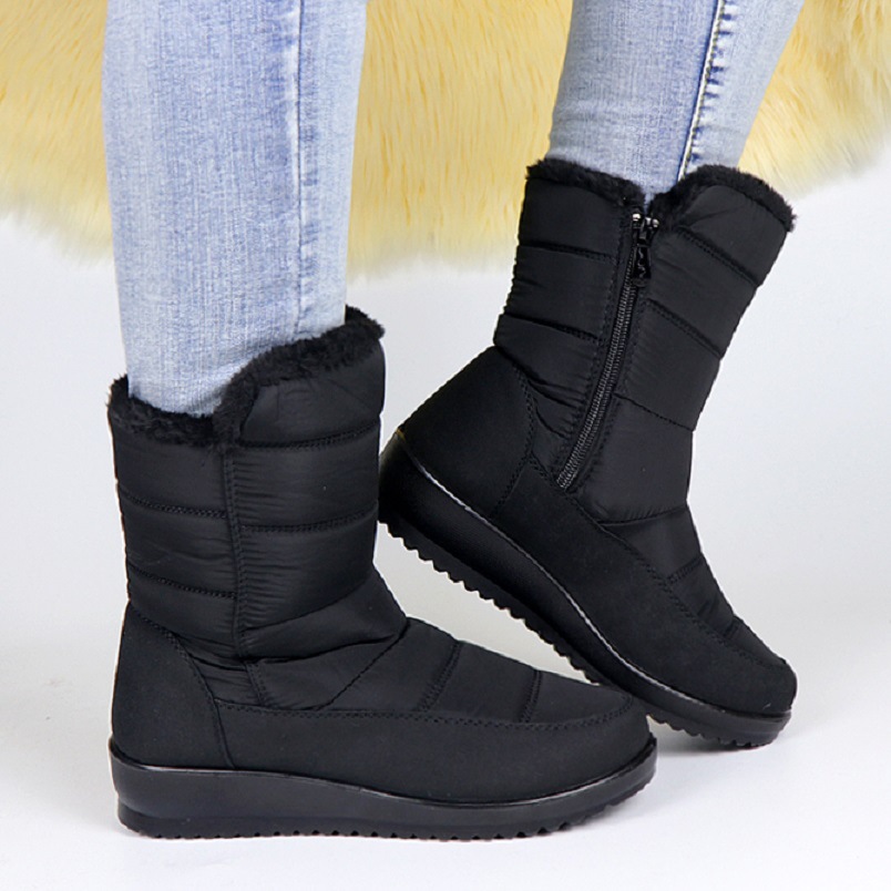 Waterproof side zipper extra light and heavy snow boots