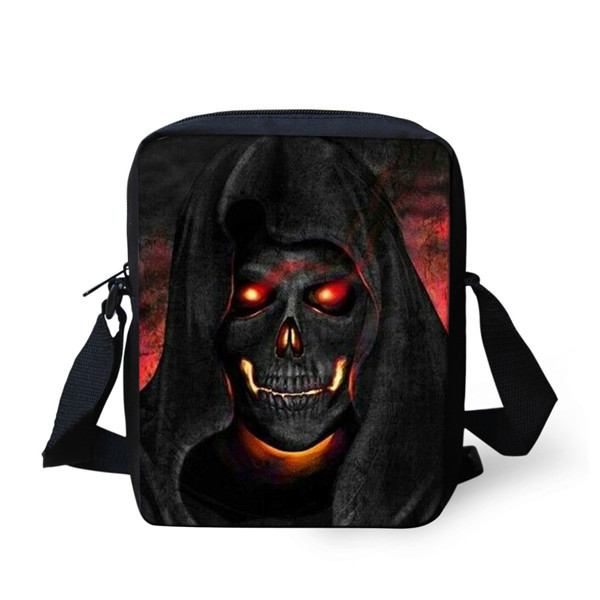 European and American Skull Children's Messenger Bag — foto 5