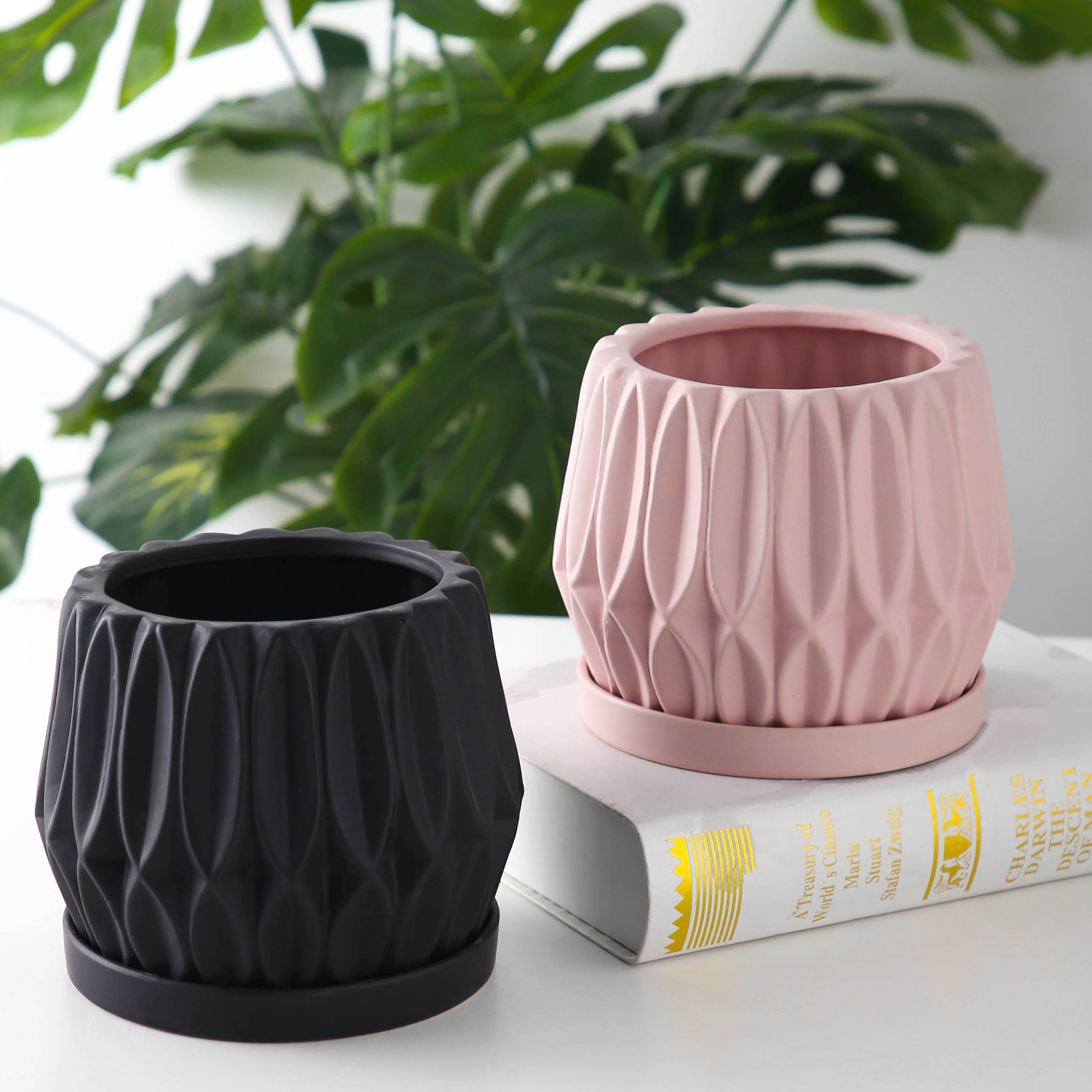 Ceramic Tabletop Flowerpot
