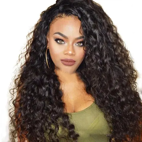 Hair Curler Black Wig Female