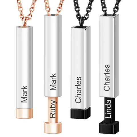 Customize Lovers Name Stainless Steel Necklace Remember Your Most