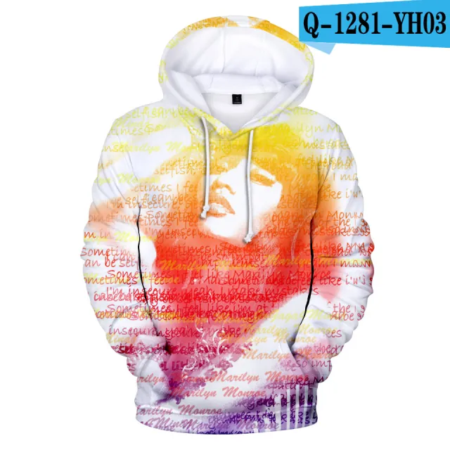 Digital Printed 3D Hooded Long Sleeve Sweatshirt A L - Shop at LoveMi