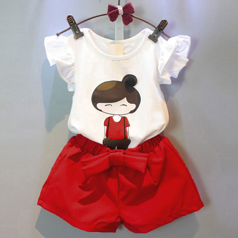 Girls' western style summer suit