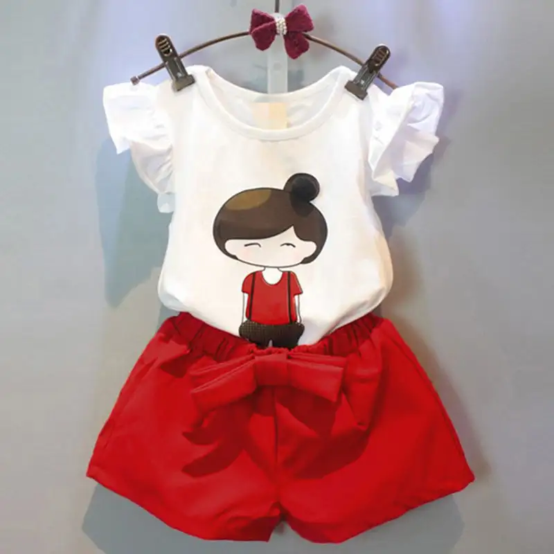 Girls' western style summer suit