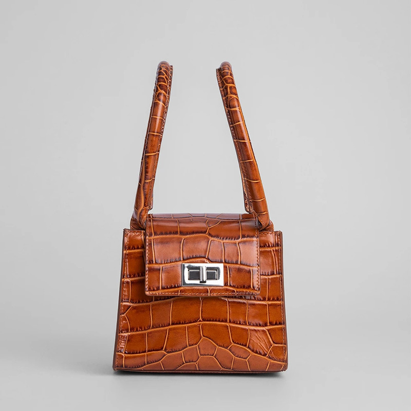 Crossbody one shoulder small square bag Khaki - Shop at LoveMi