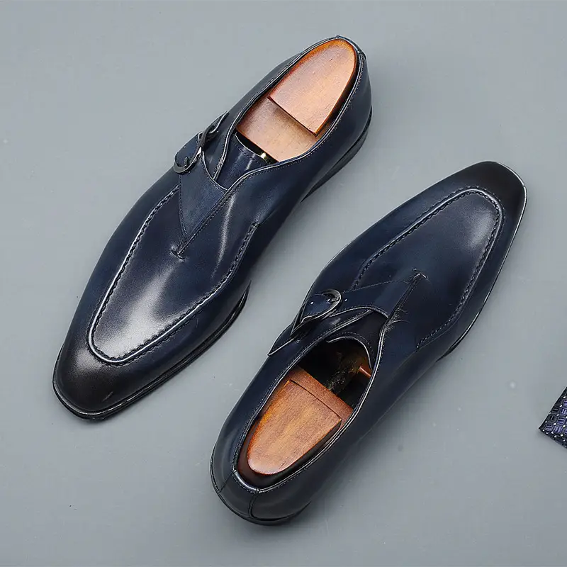 New men's pointed leather shoes
