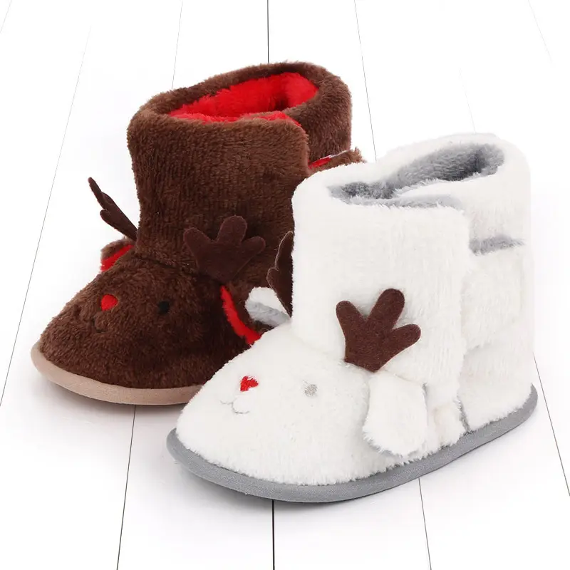 Christmas winter warm baby boots plush cartoon