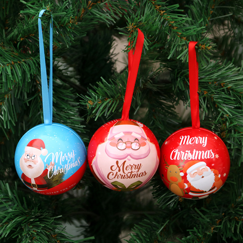 Christmas ball candy jar (Sky Blue Castle)