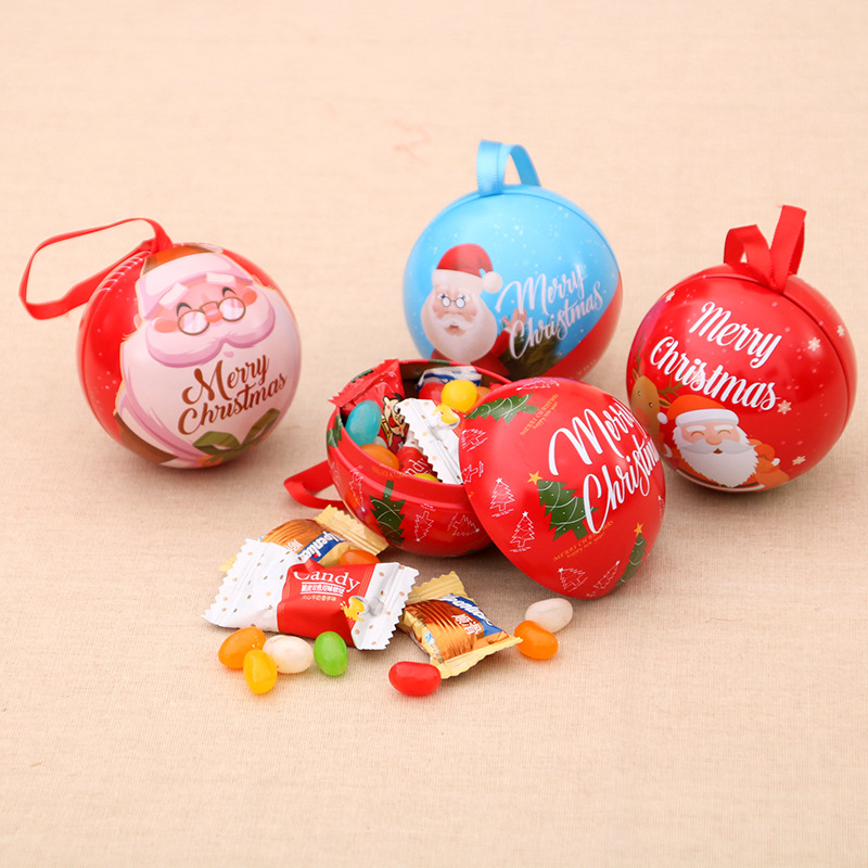 Christmas ball candy jar (Sky Blue Castle)