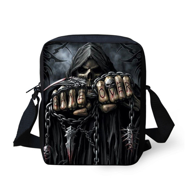 European and American Skull Children's Messenger Bag — foto 2