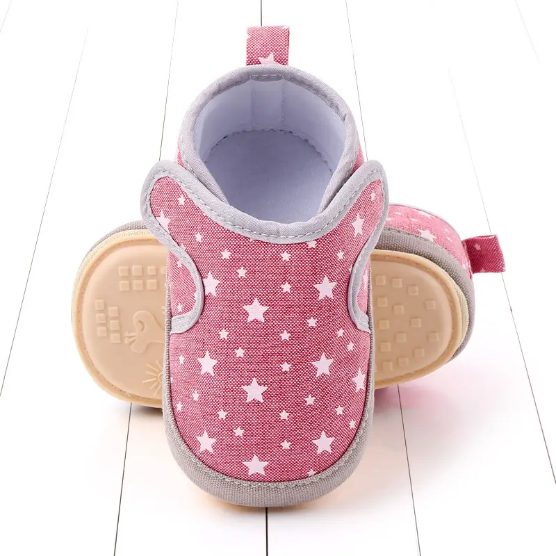 Casual toddler shoes with rubber soft sole