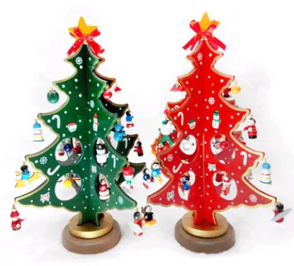 Christmas Decorations Creative Tree Desktop Decoration Wood