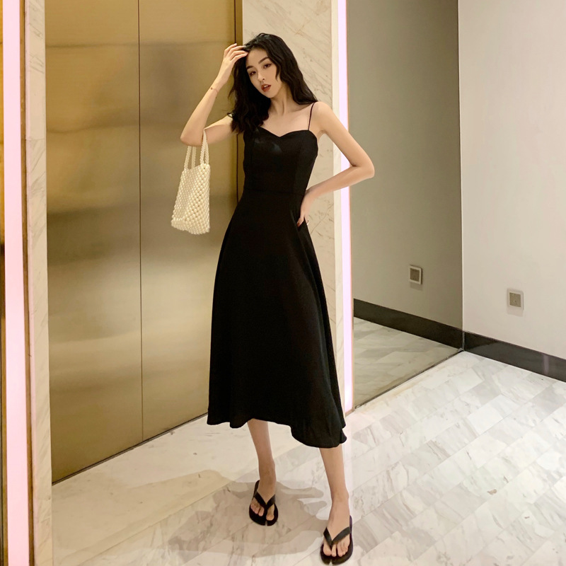 Temperament mid-length dress