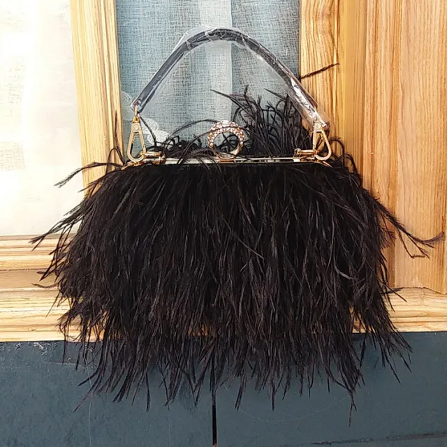 Evening bag fashion one shoulder chain handbag Black - Shop at LoveMi