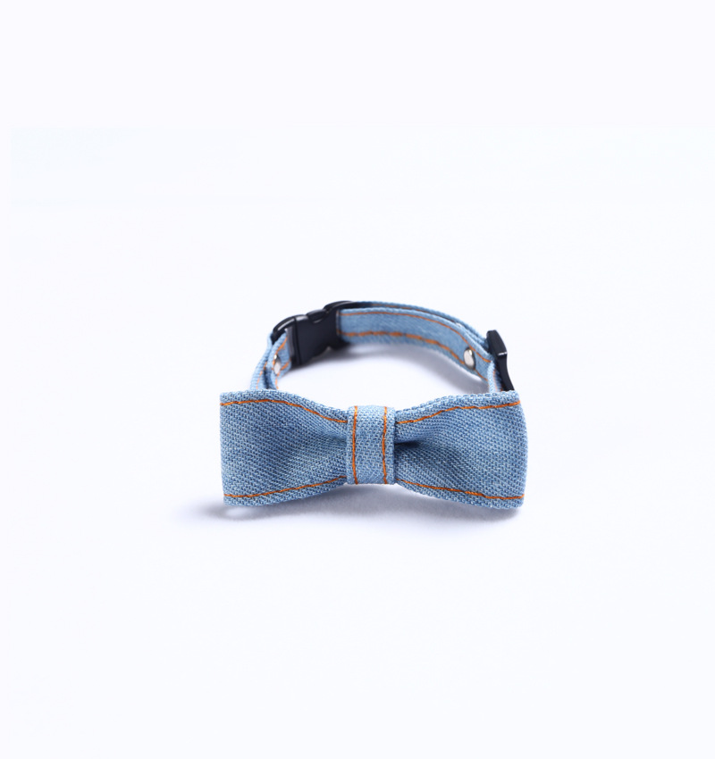 Light denim small bow