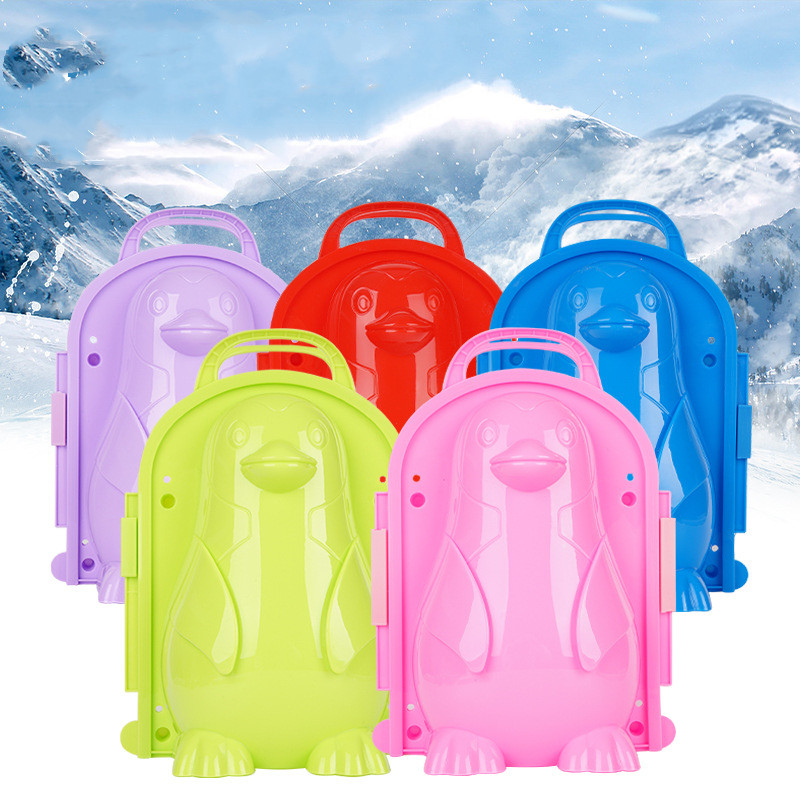 Children's penguin mold tool for snowball fight