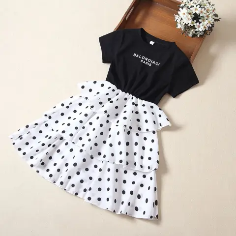 Dress Summer Girl Foreign Style Baby Short Sleeve