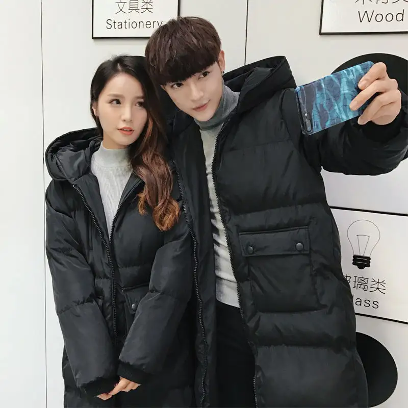 Winter new style men's mid-length cotton coat