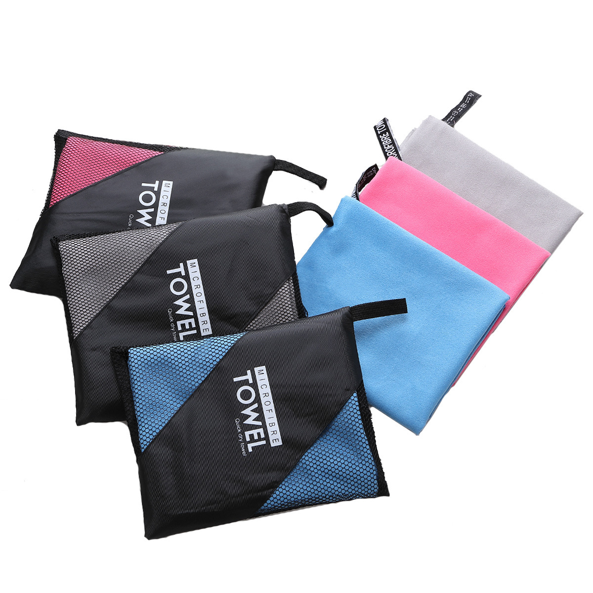 Sports water absorbent quick drying double face Plush towel