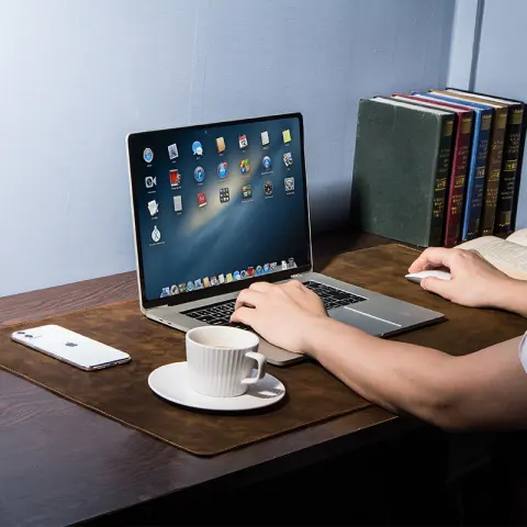 Extra Large Non-slip Desktop Computer Desk Leather Pad