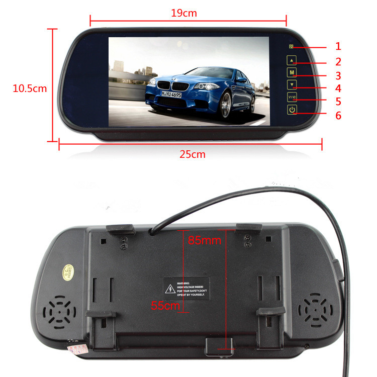 Car rear view display can be connected with vehicle DVD - Image 4