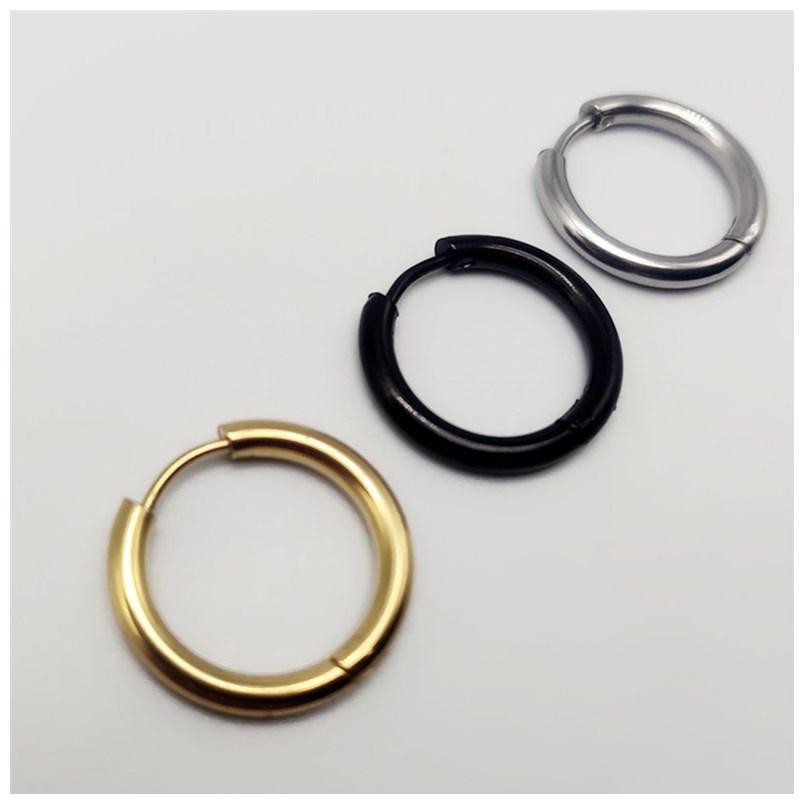 Men's titanium steel earrings ear clip