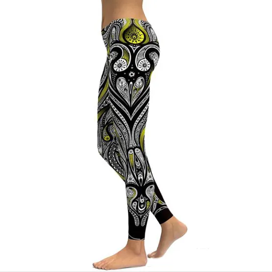 Imprimer Pantalon De Yoga Femmes Fitness Yelow Darknedd - Shop at LoveMi