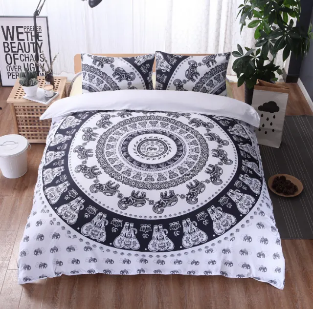 3D Home Textile Elephant Pattern Bedding Set Of Three Or Four 15 - Shop at LoveMi