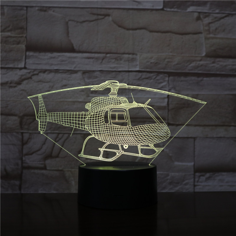 Helicopter 3D LED Night Light