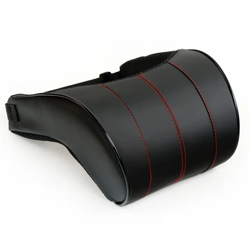 Leather neck pillow