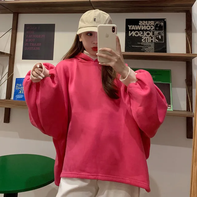 Women's solid color high collar top Rose Red - Shop at LoveMi