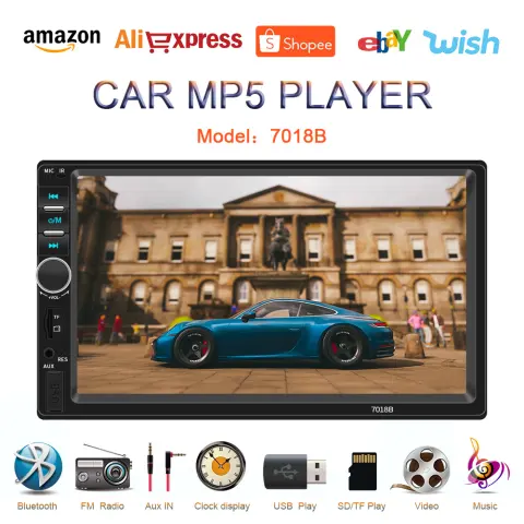 Mobile Phone Interconnection Universal 7-inch Dual Spindle Vehicle Mp5