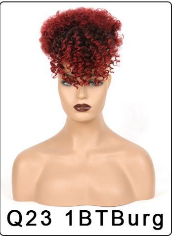 lady Africa fake fluffy hair bud bangs + hair pack Q23 1Btburg - Shop at LoveMi
