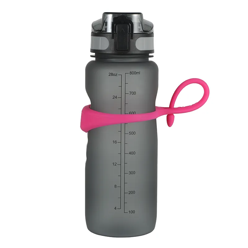 Fitness sports water bottle NEO magnetic ring - Pink