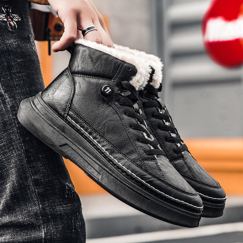 Platform high-top boots