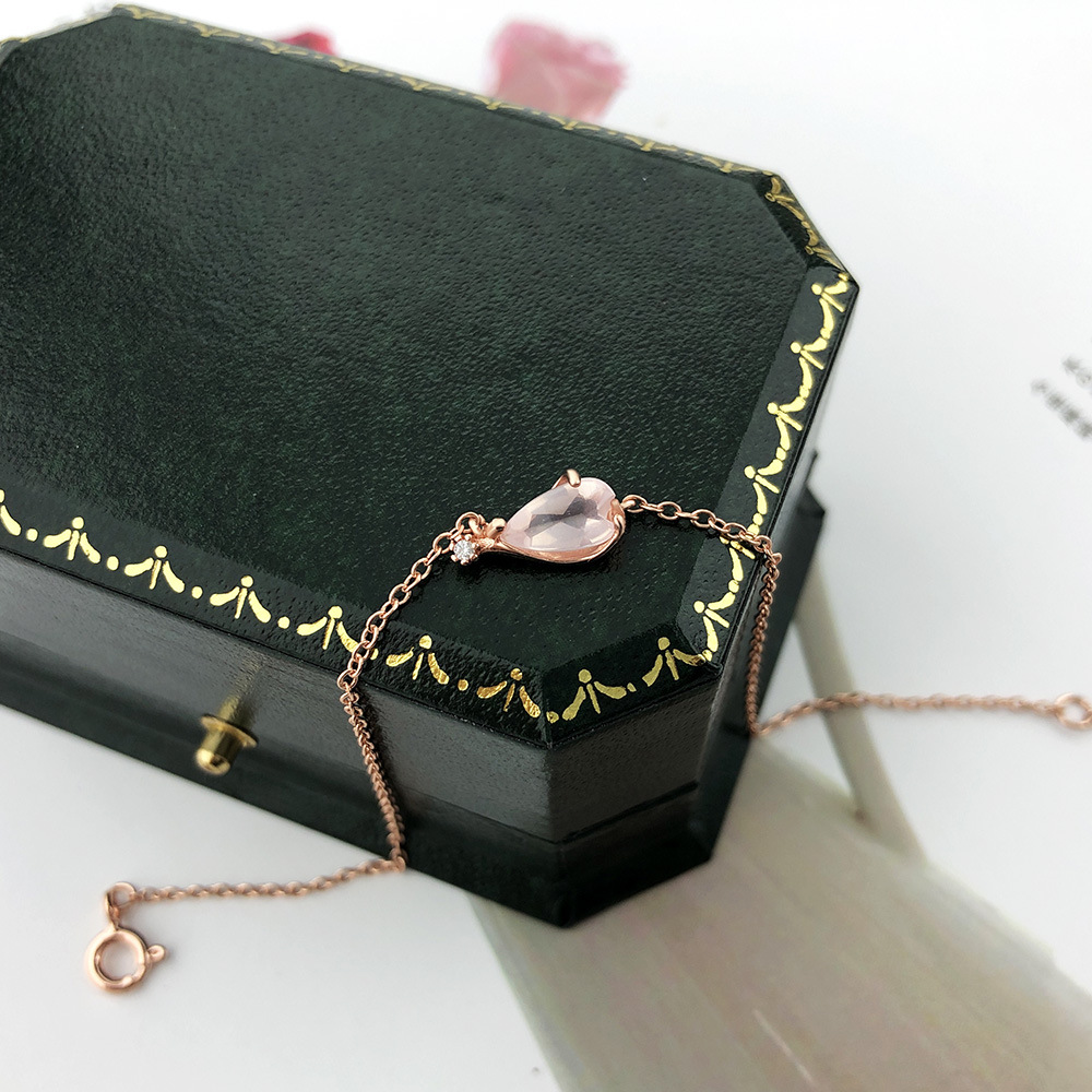 Natural Crystal Cherry Blossom Bracelet