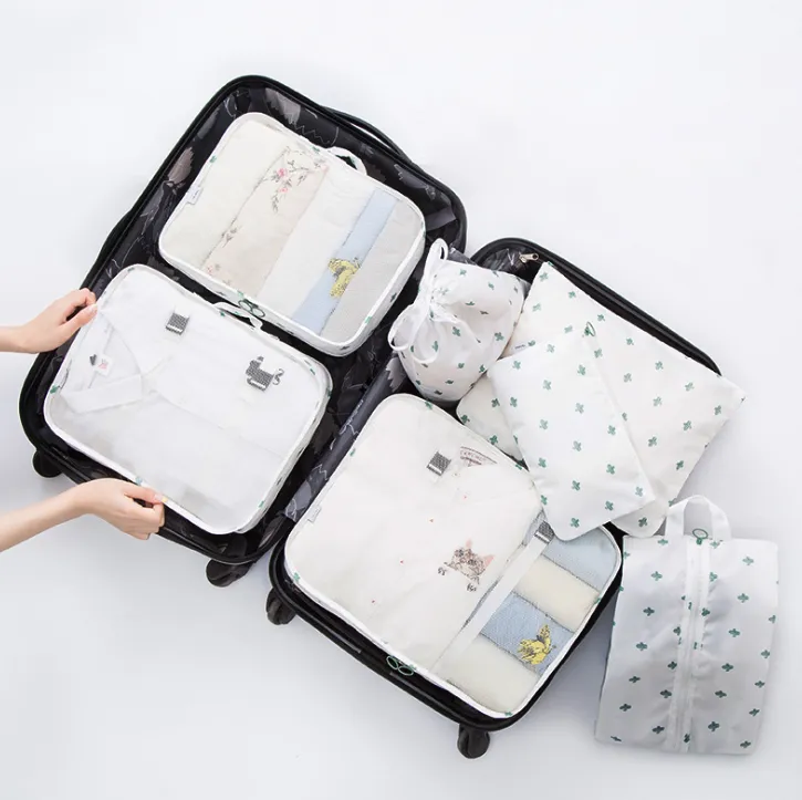 Storage bag - White Cactus