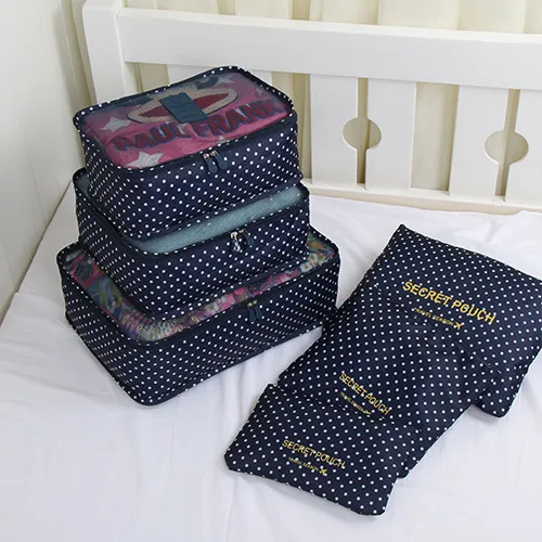 Clothes storage bag set of 6 Black - Shop at LoveMi