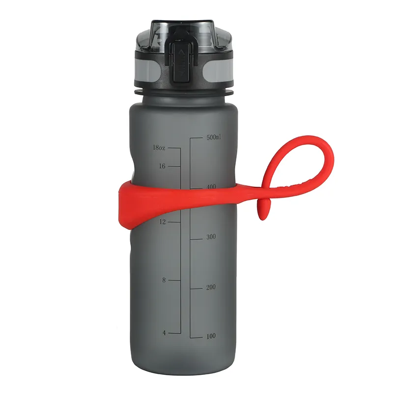 Fitness sports water bottle NEO magnetic ring - Red