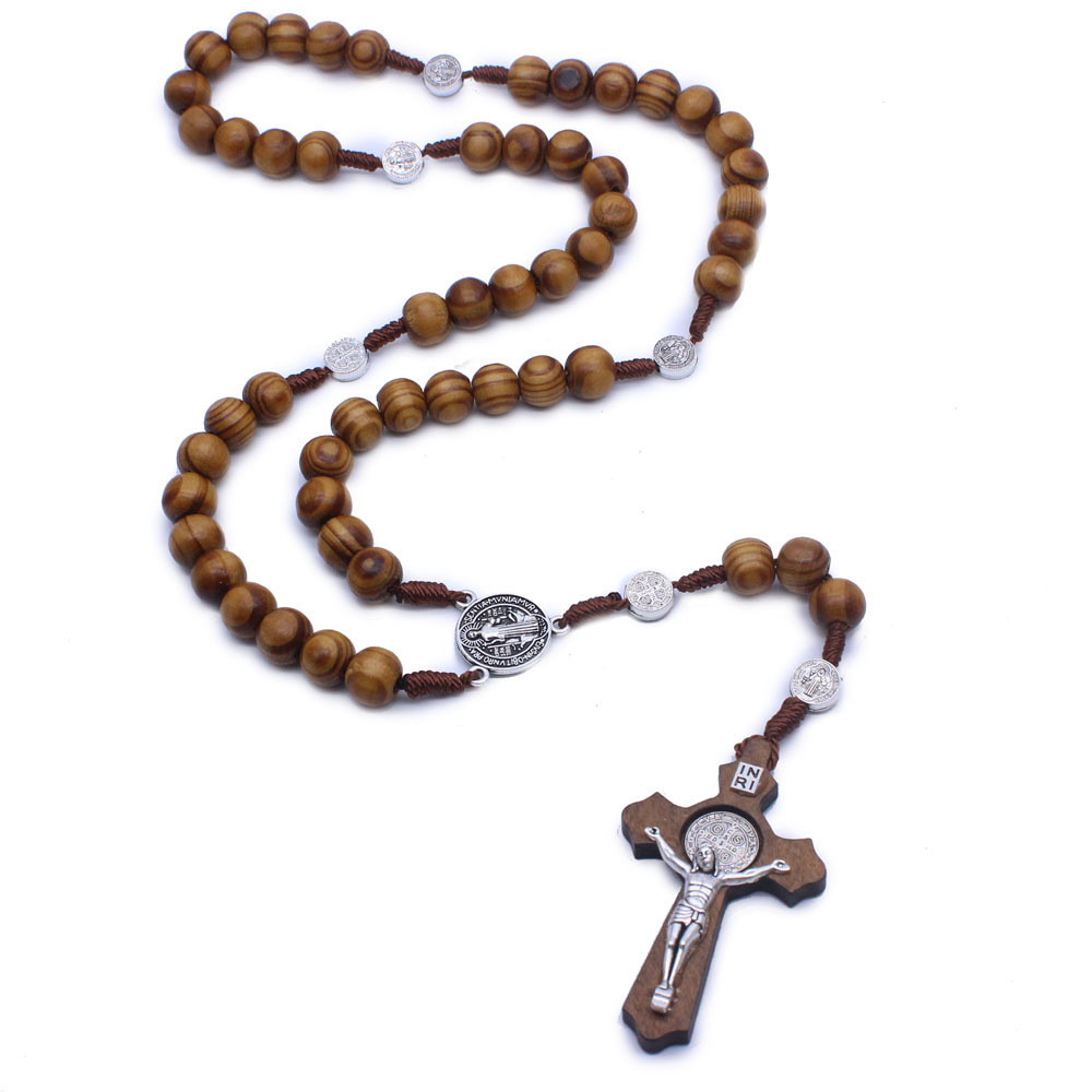 Catholic rosary necklace handmade