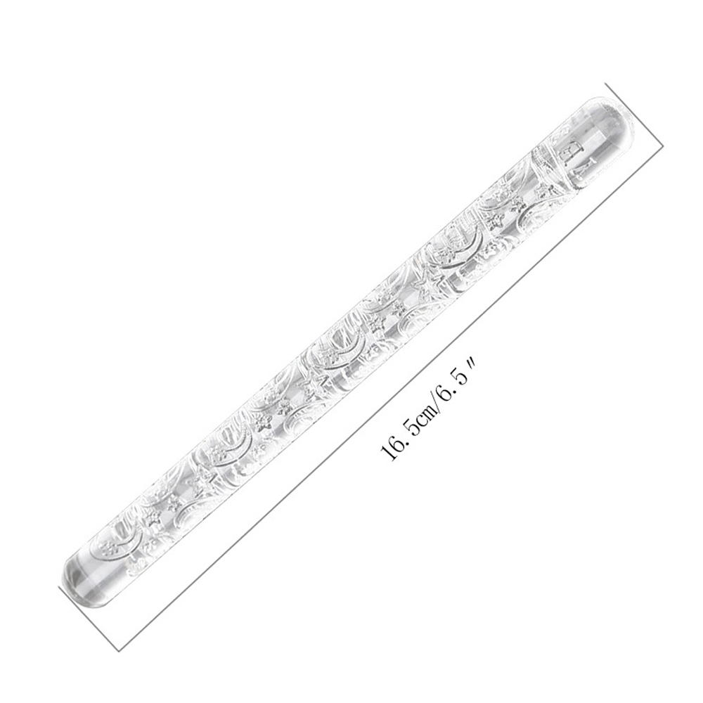 DIY Fondant Transparent Acrylic Carving Rolling Pin