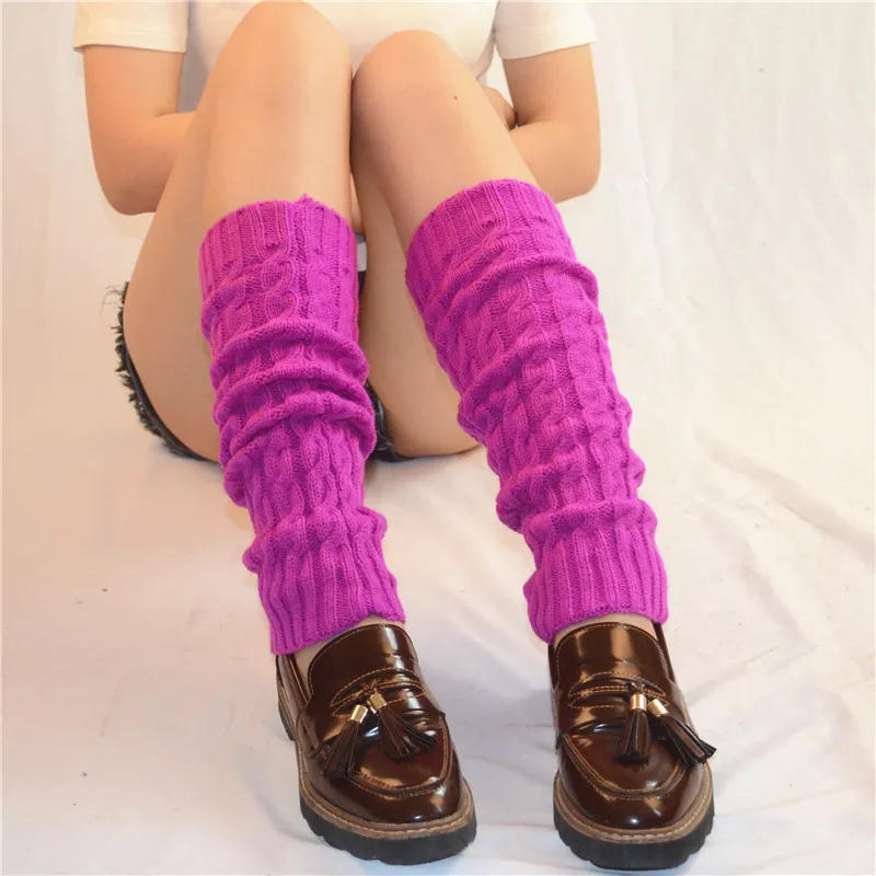 Boot cover pile socks - Fuchsia