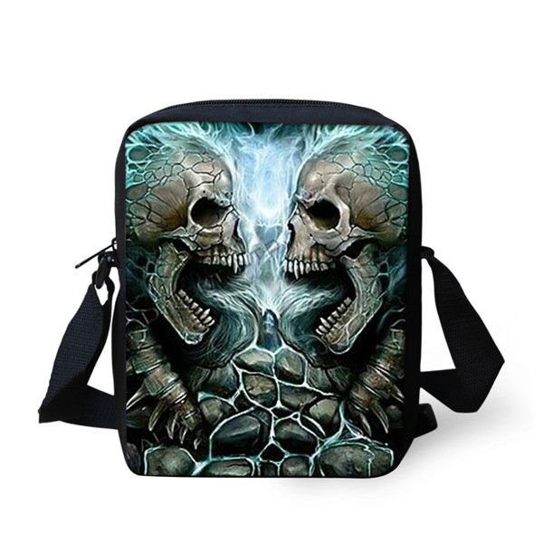 European and American Skull Children's Messenger Bag — foto 6