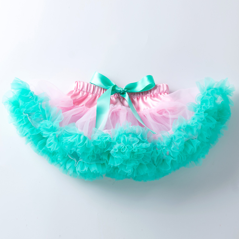 European and American girls net yarn princess skirt in Green
